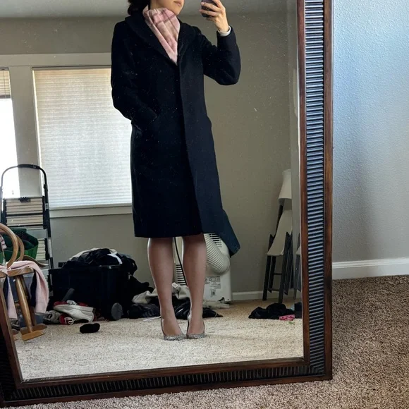 Wool Wilfred Black Women's Coat - Picture 4 of 6